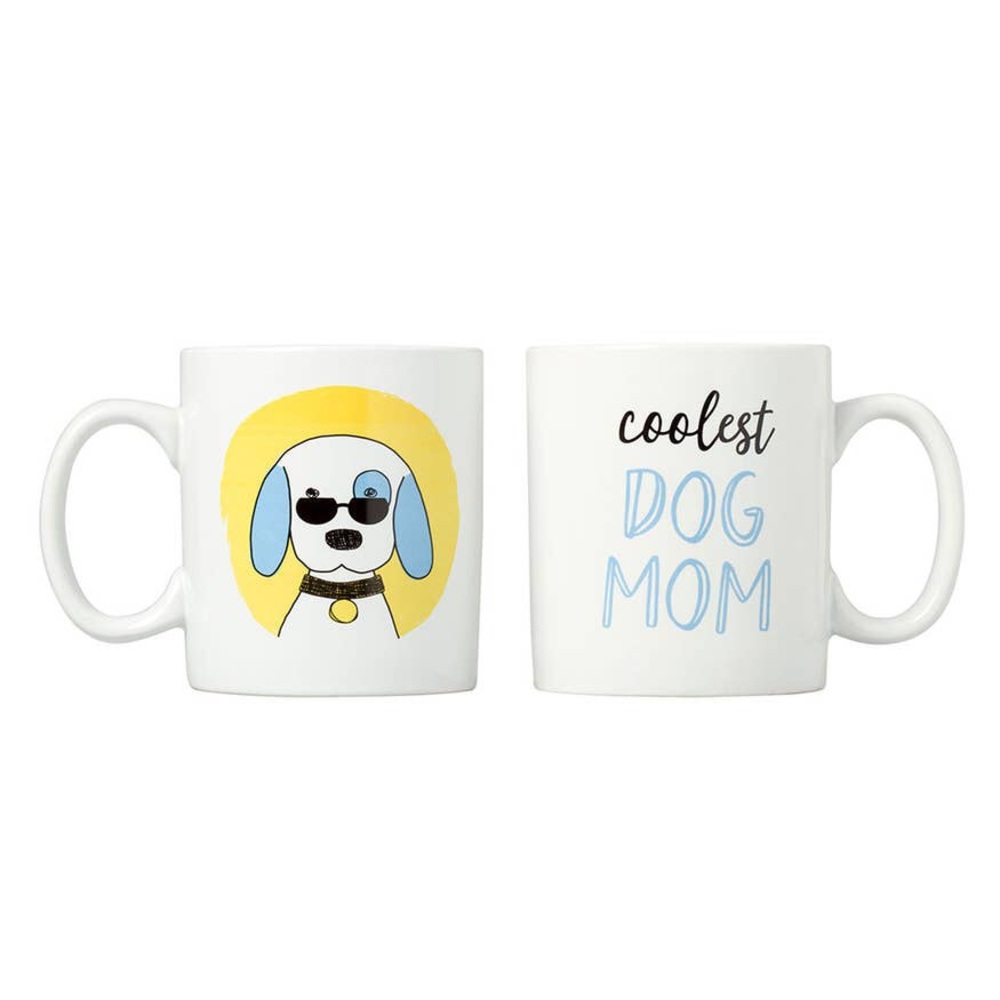 Kate & Milo Coolest Dog Mom Ceramic Coffee Mug Set